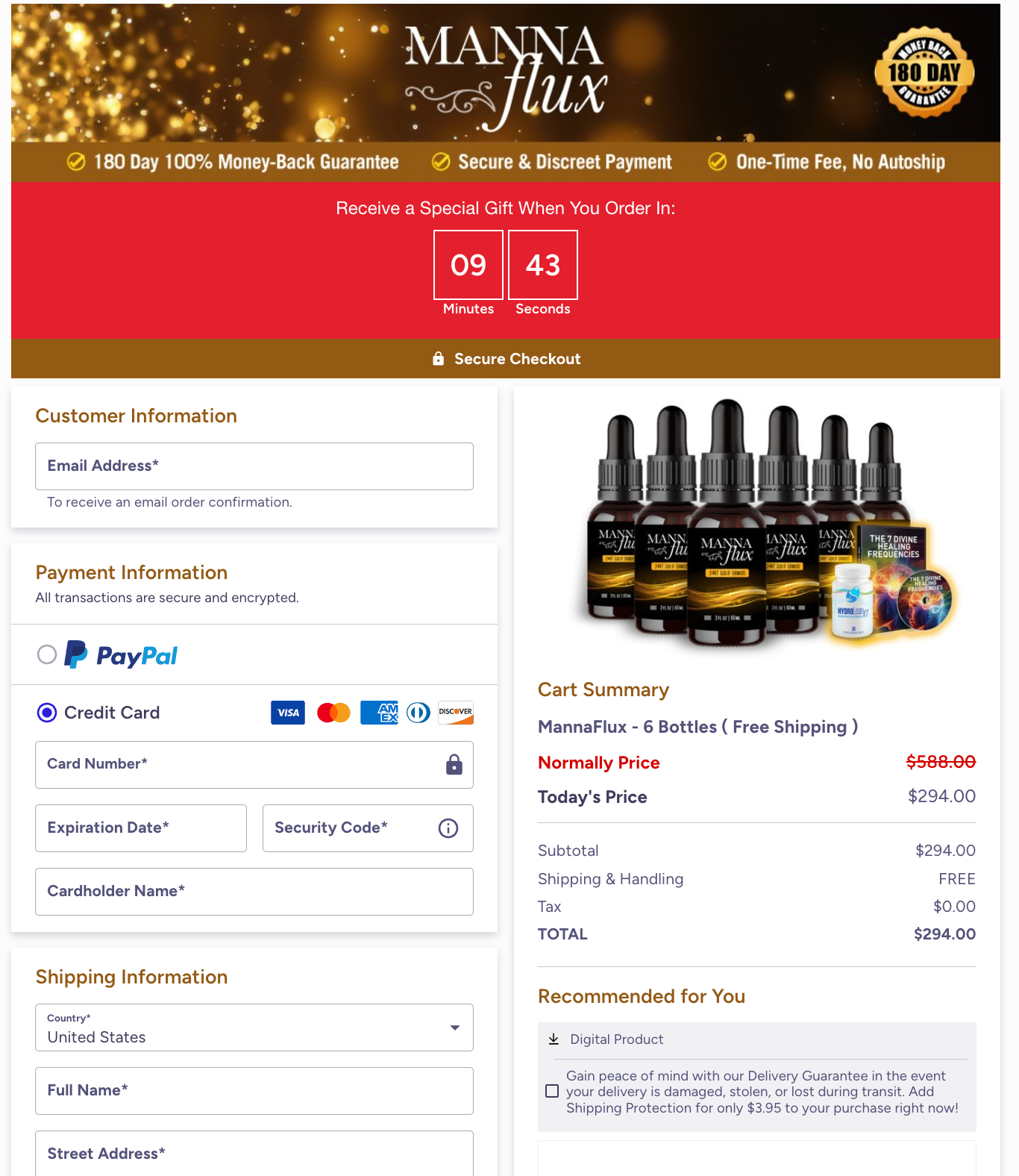 mannaflux-pricing-table